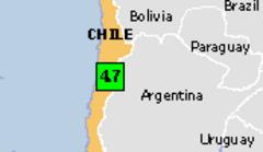 Green earthquake alert (magnitude 4.7M and depth 10km) in Chile 24/05/2013 10:41 UTC, About 24000 people within 100km.