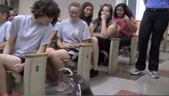 youngsters learn about rescuing the wild