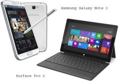 samsung galaxy note 3 space and features compression with surface pro 2